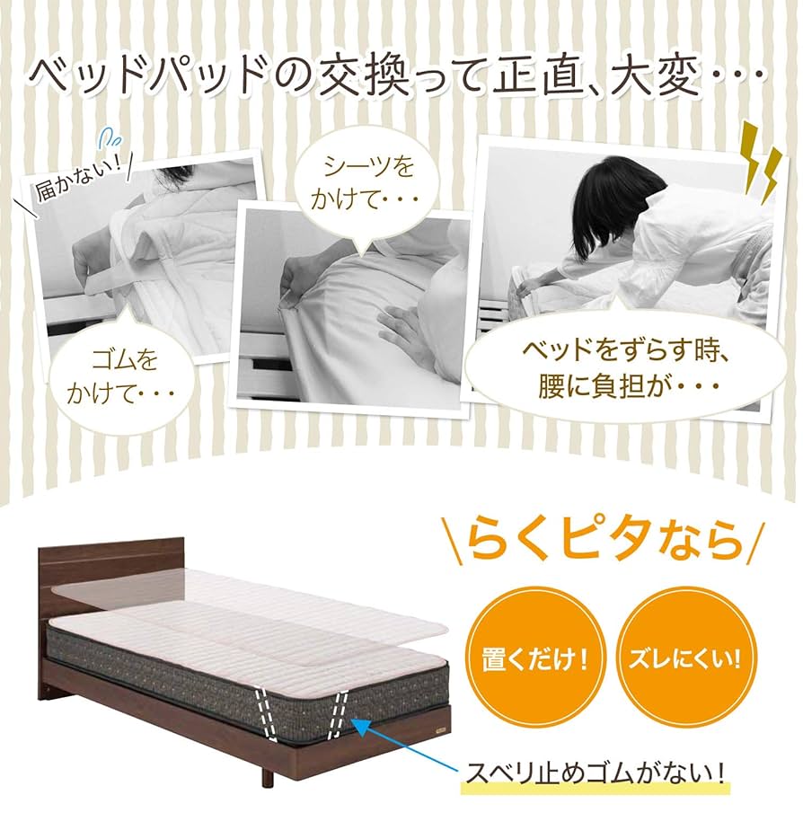 Amazon｜【フランスベッド正規品】 ベットパッド 2点セット